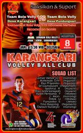 AYO DUKUNG TIM BOLA VOLLEY DESA KARANGSARI